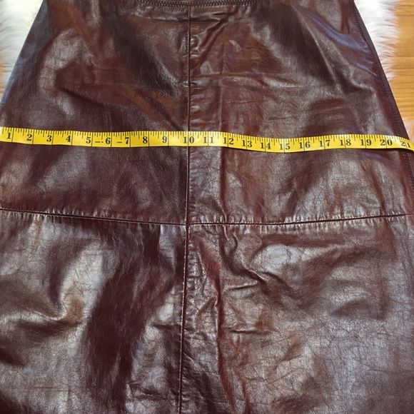 GAP Leather high waist midi pencil skirt size 14 - Picture 6 of 8